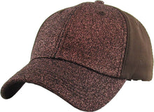 Load image into Gallery viewer, Glitter Ponytail Baseball Cap: BLK