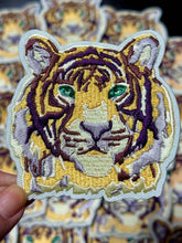 Load image into Gallery viewer, Tiger Patch, Mascot Patch, Small Patches, Embroidery Patch, Iron on Patch, Trucker Hat Patch, Preppy Patch, Bag Patch, Game Day