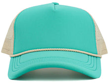Load image into Gallery viewer, Foam Premium Rope Trucker Hat: BLK-STN