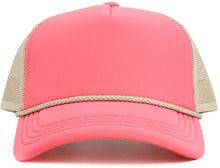 Load image into Gallery viewer, Foam Premium Rope Trucker Hat: WHT-STN