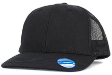Load image into Gallery viewer, Kids Mesh Baseball Cap: BLK-BLK