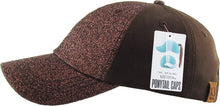 Load image into Gallery viewer, Glitter Ponytail Baseball Cap: BLK
