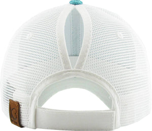Glitter Meshback Baseball Cap: SIL
