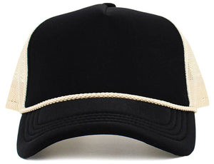 Foam Premium Rope Trucker Hat: TUQ-STN