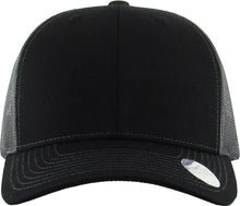 Load image into Gallery viewer, CLASSIC 6 PANEL MESH BACK: BLK-BLK
