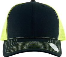 Load image into Gallery viewer, CLASSIC 6 PANEL MESH BACK: BLK-BLK
