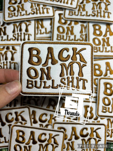 Back On My BS....Cap Patches Only: Back On My BS