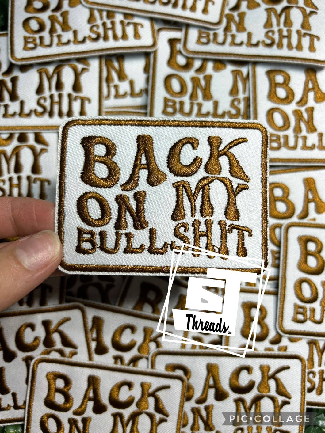 Back On My BS....Cap Patches Only: Back On My BS