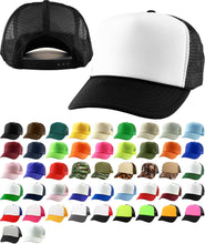 Load image into Gallery viewer, Classic Foam Front Trucker Hat: White
