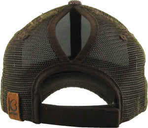 Glitter Meshback Baseball Cap: SIL