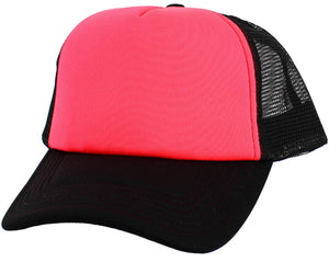 Classic Foam Front Trucker Hat: Black-White