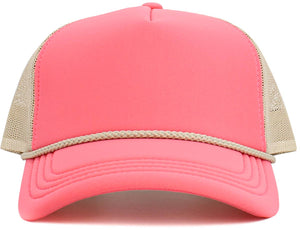 Foam Premium Rope Trucker Hat: TUQ-STN