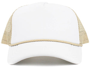 Foam Premium Rope Trucker Hat: TUQ-STN