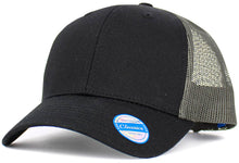 Load image into Gallery viewer, Kids Mesh Baseball Cap: BLK-BLK
