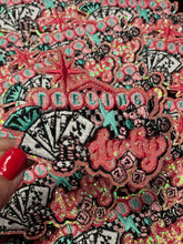 Load image into Gallery viewer, Feeling Lucky Patch, Trucker Hat Patch, Pink Patch, Glitter Patch, Cowgirl Patch, Trendy Patch, Iron On Patch, DIY
