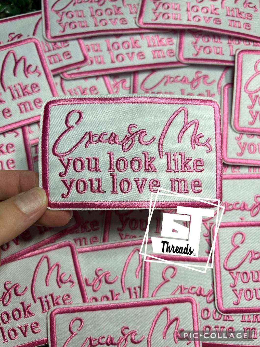 Pink You Look Like You Love Me....Cap Patches Only: Pink You Look Like You Love Me