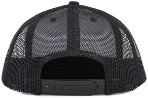 Kids Mesh Baseball Cap: BLK-BLK