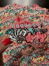 Load image into Gallery viewer, Feeling Lucky Patch, Trucker Hat Patch, Pink Patch, Glitter Patch, Cowgirl Patch, Trendy Patch, Iron On Patch, DIY
