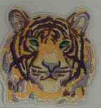 Load image into Gallery viewer, Tiger Patch, Mascot Patch, Small Patches, Embroidery Patch, Iron on Patch, Trucker Hat Patch, Preppy Patch, Bag Patch, Game Day
