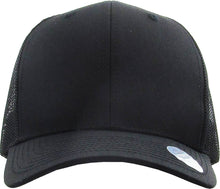 Load image into Gallery viewer, CLASSIC 6 PANEL MESH BACK: BLK-BLK
