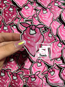 Pink Bandana....Cap Patches Only: Pink Bandana