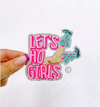 Load image into Gallery viewer, Lets Ho Girls©️ Christmas Small Sequins Embroidery Patch
