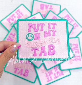 4” small put it on my husbands tab trucker hat iron on patch