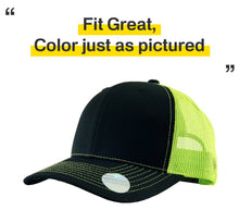 Load image into Gallery viewer, CLASSIC 6 PANEL MESH BACK: BLK-BLK
