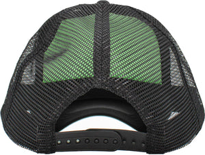 Classic Foam Front Trucker Hat: Black-White