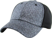 Load image into Gallery viewer, Glitter Ponytail Baseball Cap: BLK
