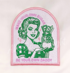 Be your own daddy funny preppy trucker hat iron on patch
