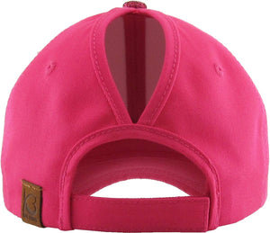 Glitter Ponytail Baseball Cap: BLK