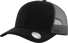 Load image into Gallery viewer, CLASSIC 6 PANEL MESH BACK: BLK-BLK
