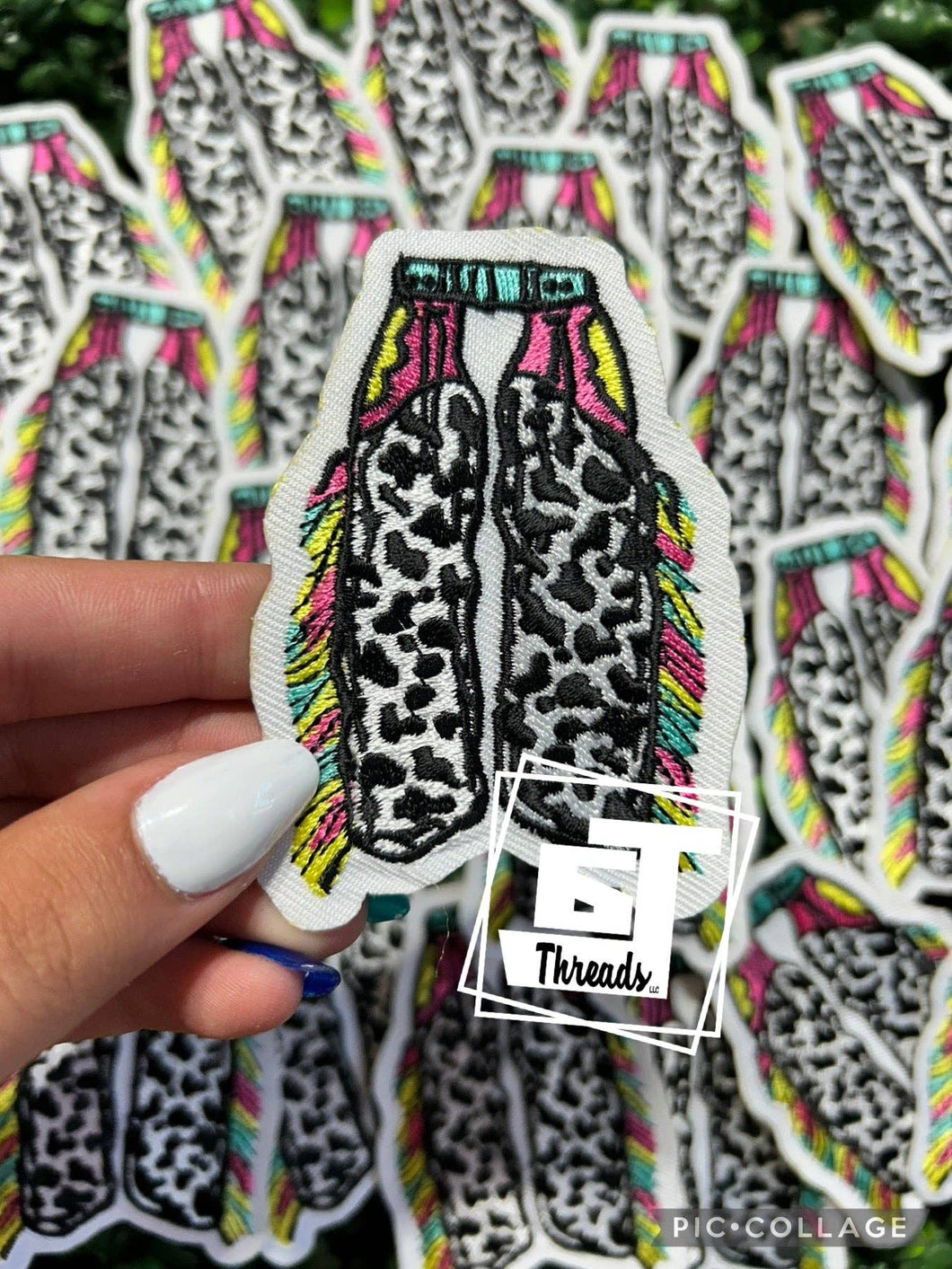 Neon Chaps....Cap Patches Only: Neon Chaps