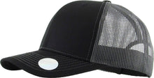 Load image into Gallery viewer, CLASSIC 6 PANEL MESH BACK: BLK-BLK
