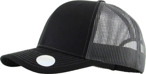 CLASSIC 6 PANEL MESH BACK: WHT-BLK