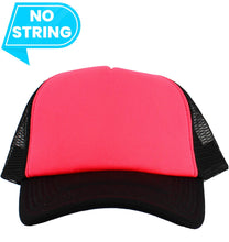 Load image into Gallery viewer, Classic Foam Front Trucker Hat: Black-N.pink
