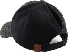 Load image into Gallery viewer, Glitter Ponytail Baseball Cap: BLK
