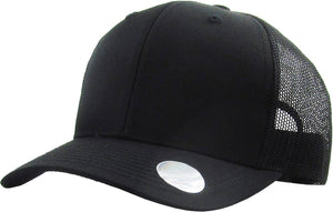 CLASSIC 6 PANEL MESH BACK: WHT-BLK