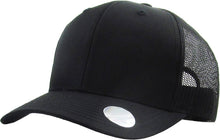 Load image into Gallery viewer, CLASSIC 6 PANEL MESH BACK: BLK-BLK
