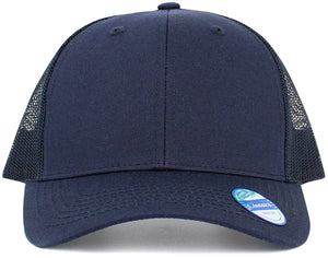 Kids Mesh Baseball Cap: BLK-BLK