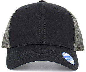 Kids Mesh Baseball Cap: BLK-BLK