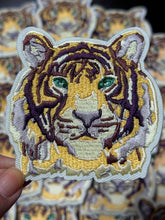 Load image into Gallery viewer, Tiger Patch, Mascot Patch, Small Patches, Embroidery Patch, Iron on Patch, Trucker Hat Patch, Preppy Patch, Bag Patch, Game Day
