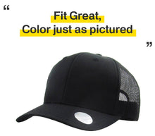 Load image into Gallery viewer, CLASSIC 6 PANEL MESH BACK: BLK-BLK
